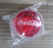VINTAGE ENJOY COCA COLA Translucent Red / Clear Plastic Toy Yo Yo Coke NOS