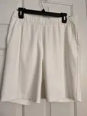 Nike Womans White Golf Shorts, NEW with TAGS DryFit Size M W Draw String