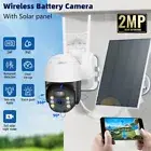 2MP PTZ HD Solar Security Camera Outdoor 360° Wireless WiFi Solar Camera US