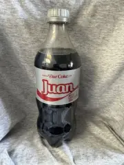 Share a Coke with Juan 2025 Personalized Gift Coca~Cola Bottle 20oz Diet