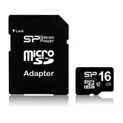 16GB Silicon Power microSD Memory Card SDHC Class 10 w/ SD adapter 40MB/sec