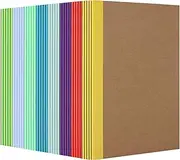 TRASEXTRA A5 Kraft Notebooks Composition Notebook Journal Bulk Pocket Bulk College Ruled Journal Lined.8.3×5.5IN,30 Sheets of 60 Pages 40-Packs