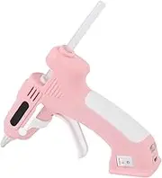 Fast Heating Glue Gun Kit with 10 Pcs 7mm High Adhesion Glue Sticks, Hot Glue Gun, Energy Saving Rechargeable Ultra Light Glue Gun for Crafts, Construction, Wood, DIY and Repairs