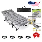 Portable Folding Camping Cot for Adults & Kids - Max Load 800lbs with Mattress