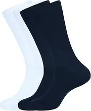 [ASSOTS] LONDON Men's Dress Socks, Pack of 4 Socks, Color - 2 White, 2 Black