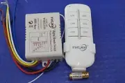 4-Way ON/OFF AC 110V-240V Light Digital Wireless Wall Switch with Remote Control