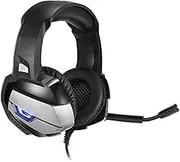 Gaming Headset for PS5, PS4, PC, Noise Cancelling Over Ear Gaming Headphones with Mic, Ultra-Low Latency, Soft Memory Earmuffs, Wired Mode