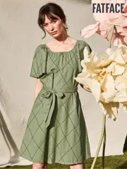 FatFace Green Beeble Benny Dress (AK9431) | $150