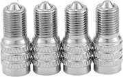 X AUTOHAUX 4pcs 23mm Tire Valve Extension Universal Nickel Plated 180 Degree Tyre Valve Stem Extender for Car Motorcycle RV Truck Bike