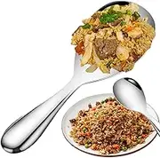 Rice Serving Spoon - Large Metal Soup Spoon, Non-Stick Rice Spoon | Adorable Thickened Large Metal Rice Paddle, Portable Non-Stick Kitchen Spatula, Potato Lifter