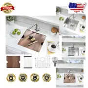 20-Inch Undermount Kitchen Sink - Durable 16G Stainless Steel for Small Spaces