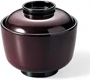 J-Kitchens Shinobi Small Suction Bowl (Soup Bowl, Bowl, Wan, Lacquerware), 3.6 x 3.7 x 3.4 inches (9.3 x 9.3 x 8.6 cm), Heat Resistant ABS Resin, Made in Japan, Dishwasher Safe