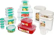 [Sistema] 82009 Kitchen Storage Solutions Starter Pack, 18 Food and Kitchen Storage Containers with Lids, Lunch Boxes, Meal Prep Containers, Pantry Storage, Microwave Steamers and More, BPA-Free
