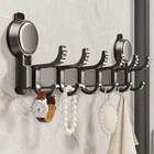Rust-proof Wall Mount Coat Rack Removable Hanging Key Holder Entryway