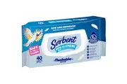 Sorbent Flushable Wipes Hypo-Allergenic 40 Pack
