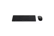 RAPOO 9320M Bluetooth 4.0, 5.0 + 2.4G Wireless Multi-mode Keyboard Mouse Combo, Aluminum Base, 2400 DPI, 10M Range, Compact Black Retail Pack