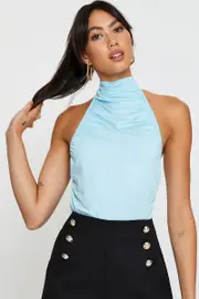 Blue Singlet Top - Size M, Women's Singlet