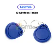 100PCS RFID IC Keyfobs Key Tags Token NFC TAG Keychain 13.56MHz For Arduino