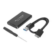 6Gbps High-Speed mSATA SSD External Drive Case USB 3.0 Supports 30/50mm Drives