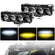 2X Mini Motorcycle Car LED Headlight Spot Light Driving Fog Lamp Yellow White AU