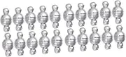 NUOBESTY 20pcs Magnetic Lobster Clasps for Jewelry Making Steel Color Buckles for Necklaces and Bracelets Design Multi-Purpose Magnetic Jewelry Fasteners