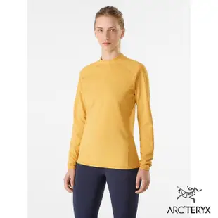 【Arcteryx 始祖鳥】女 Motus 長袖圓領衫(琥珀黃)