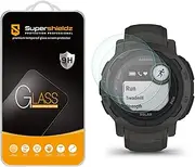 Supershieldz (3 Pack) Designed for Garmin Instinct 2 / Instinct 2 Solar Tempered Glass Screen Protector, Anti Scratch, Bubble Free