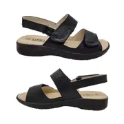 Lorella April Ladies Sandal Adjustable Tabs Slingback Leather Lined Cushioned