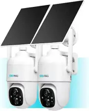 SOVMIKU 2CQ1 AI 2K Solar Security Camera Wireless Outdoor, Battery Powered,Two W