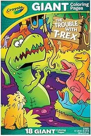 Crayola Giant Coloring Pages, The Trouble with T-Rex, 12.75” x 19.5” Sized Coloring Pages, Featuring Line Art of Favourite Blue's Clues Characters and Scenes!