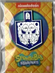 SPONGEBOB SQUAREPANTS NICKELODEON HANUKKAH DREIDEL PIN CHANUKAH NEW!