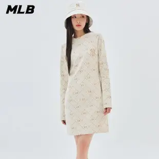 【MLB】連身裙 長版上衣 MONOGRAM系列 紐約洋基隊(3FOPM0334-50CRD)