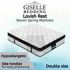 Giselle Double Bed Mattress Pocket Spring Bedding Euro Top Medium Firm Devon
