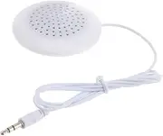 jojofuny Portable Pillow Speakers for Bed Compact Audio Pillow 3.5mm Jack for Sleep White
