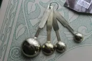 Brass or Copper Steel Lined Measuring Cups or Spoons New