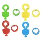 4x Manual Easy Can Opener Key Chain Practical for Kitchen Vegetable Lemon