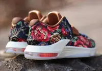 在飛比找Yahoo!奇摩拍賣優惠-NIKE KD 7 EXT FLORAL QS 藍 咖啡 花