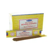 Satya Seven Chakra Incense Sticks - 180 Grams - Premium Indian Incense
