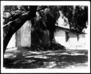 Exterior view of the Machado adobe in San Diego 1920 California Old Photo
