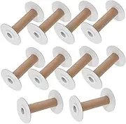 NOLITOY Embroidery Sewing Spools Set 10pcs Empty Bobbins for Yarn Thread Wire Weaving Bobbins Smooth Surface