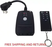 Outdoor Remote Control Outlets w/ Wireless Remote & Countdown Timer Weatherproof