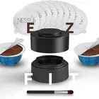 Vertuo Reusable Capsule Kit with 150 Foil Seals, Holder, and Brush