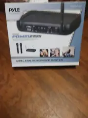 Pyle PDWM2135 Fixed Frequency Wireless Microphone System W/ 2 Microphones NIB