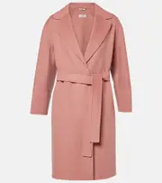 ['S Max Mara] 'S Max Mara Arona virgin wool coat UK 12 pink
