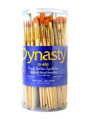 Dynasty B-400 Golden Synthetic Brushes in Canister - canister of 144