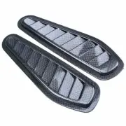 Car Auto Hood Scoop Carbon Look Bonnet Air Decoration Intake Vent Cover Trim