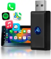 Wireless Carplay Adapter Convert Wired to Wireless Dongle Plug & Play Fit C