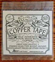 Magic Copper Tape 1/4" x 9' Value Pack by Sunday Craft Stained Glass