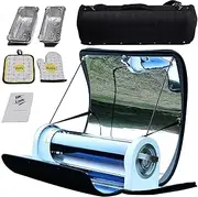 Portable Solar Oven Kit For 2-3 Meals,4.5L Large Capacity Solar Cooker Outdoor Oven Camping Stove With Thermometer, For Hiking & Camping