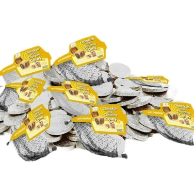 Hanukkah Coins Gelt Dark Chocolate Hanukah Bulk Kosher Party Candy Coin 10 ct